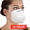 Gopremium Latex-Free Isofluid Earloop Mask; Lavender - Pack of 10 WHITEMASK10PACK-KN95 - KN134